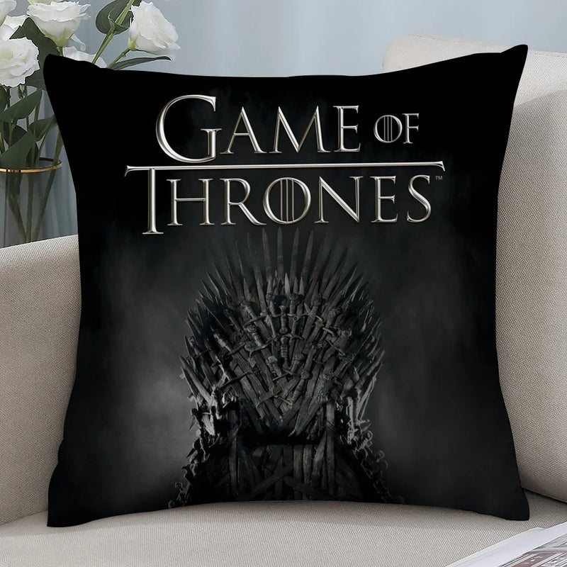 TV-G-GamES Of T-ThroneS Pillow Case Short Plush Pillow Covers Sofa Decorative Gift Home Double-sided Printing Cushion Cover