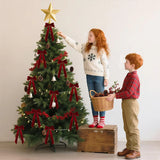 12pcs Christmas Bow Decorations Velvet Ribbons Xmas Wreaths Gift Ties Diy Home Holiday Decorations Pendants Party Supplie