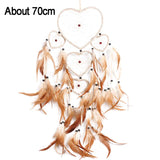 Feather Dream Catcher Indian Style Wall Hanging Wind Chimes For Car Ornaments Room Decor with Rattan Bead Dreamcatchers
