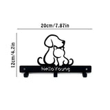 Multifunctional Iron Wall Hanging Cute Cat Key Rack Festive Atmosphere Cat Wall Rack Hook Household Key Coat Hanger Hook