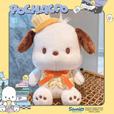 Sanrio Pochacco Hello Kitty Kuromi Stuffed Toys Cute Plush Ring Toys Kawaii Baby Birthday New Year Gift Children Dolls For Girl