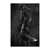 Vintage Japanese Samurai Poster Printed Canvas Modern Living Room Drawing Art Decor Black White Photo Wall Decoration No Frame