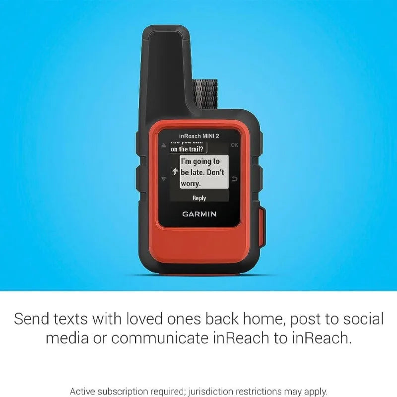 inReach Mini 2, Lightweight and Compact Satellite Communicator, Hiking Handheld, Orange - 010-02602-00