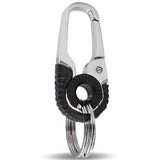 Men Keychain Hook Stainless Steel Keychain Buckle Outdoor Carabiner Climbing Tool Double Ring Car Fishing Key Ring Accessories