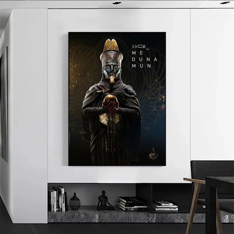 Assassin Origins Characters Posters and Prints Video Game Canvas Painting Wall Art Gaming Pictures Home Boys Living Room Decor