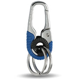 Men Keychain Hook Stainless Steel Keychain Buckle Outdoor Carabiner Climbing Tool Double Ring Car Fishing Key Ring Accessories