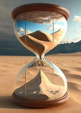 Hourglass Desert Sunset Poster Abstract Art Modern Picture Print Poster Wall Art Canvas Painting Home Living Room Decoration