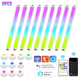 WIFI RGB Backlight Decorative Light Bar LED DIY Splicing Wall Lights Atmosphere Night Lamp Music Rhythm TV Bedroom Game Room