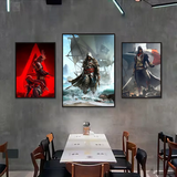 A-Assassins Creed Games Poster HD art sticky wall waterproof home living room bedroom bar aesthetic decoration