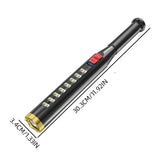Strong Light Flashlight Cross-border Outdoor USB Charging Security Patrol Cob Baseball Bat Flashlight