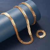 Summer Sweetness Cute Metal Delicacy Red Cherry Pendant Necklace Set for Women  Wedding Party Jewelry Sets Birthday Gift