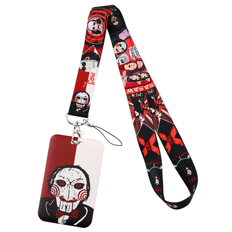 Killer Halloween Horror Movie Lanyard for Keychain ID Card Cover Passport Student Phone USB Badge Holder