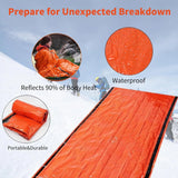 Emergency Sleeping Bag Survival Bag | Portable  Blanket Survival Gear Emergency Bivy Sack Bivvy Thermal Sleeping Bag Camping