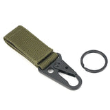 3Pcs Tactical Nylon Webbing Buckle Carabiner Hook EDC Molle Backpack Belt Clip Keychain Hanger For Outdoor Climbing Camping