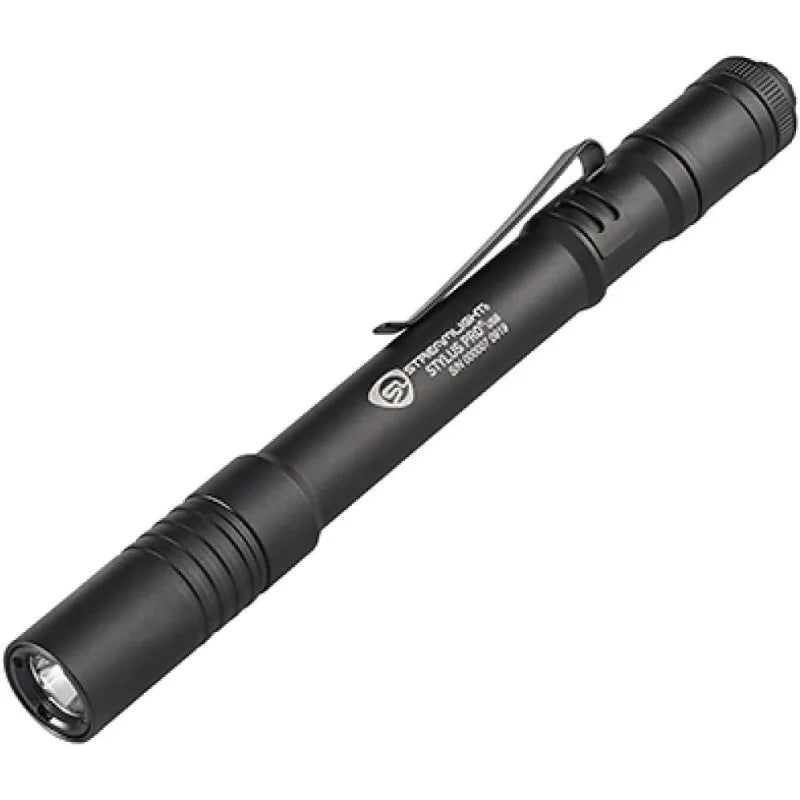 Streamlight 66134 Stylus Pro USB 350-Lumen Rechargeable Penlight with USB Cord & Nylon Holster, Black