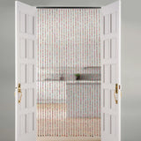 Bamboo Wood Beaded Curtain Wear Resistance Doorway Bead String Curtain Easy To Store for Wall Decoration/Room Divider