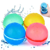 Reusable Magnetic Water Balloons Refillable Water Balloon Quick Fill Self Sealing Water Bomb Splash Balls for Kids Swimming Pool