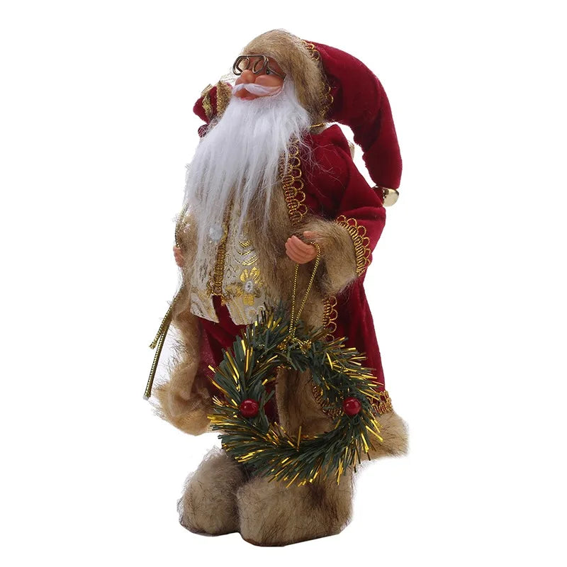 New Year 2025 Christmas Decorations For Home Height 30Cm 45Cm Santa Claus Doll Children'S Gifts Window Ornaments Navidad