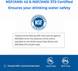 Waterdrop 200-Gallon Long-Life 10-Cup Water Filter Pitcher with 1 Filter, NSF Certified, Reduces Chlorine, BPA Free, Blue