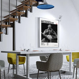 Black and white U-Ultimate Fighting Championship UFC Poster Canvas Print Painting Wall Decor Gym Room Decoration