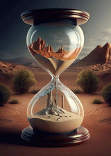 Hourglass Desert Sunset Poster Abstract Art Modern Picture Print Poster Wall Art Canvas Painting Home Living Room Decoration