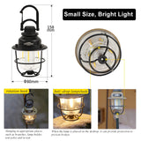 Soomloom Rechargeable LED Camping Lights Retro Waterproof Artichoke Lantern Camping Artichoke Lamp for Outdoor Hiking 1800-6500K