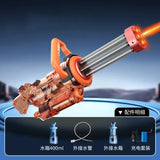 Strongest Gatling Electric Water Gun Toy With Light Continuous Shooting Water Gun Summer Beach Pool Battle Toys for Boy Adult