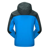 TRVLWEGO Camping Hiking Jacket Men Autumn Outdoor Sports Coats Climbing Trekking Windbreaker Travel Waterproof Jackets Black